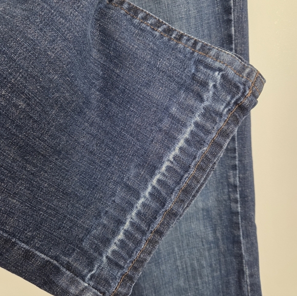 Calvin Klein Women's Low Rise Flare Blue Jeans Size 16 - Picture 13 of 13